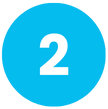 Home 10 A blue circle with the white number 2 in the center, reminiscent of what you'd find marking the courts at indoor pickleball centers.