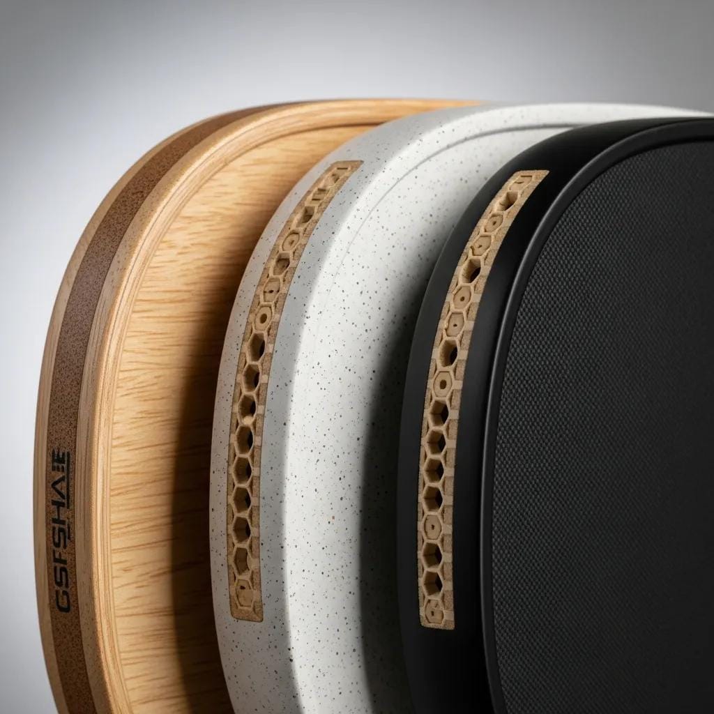 Best Beginner Paddles for New Pickleball Players 5 Close-up of wood, composite, and graphite pickleball paddles, highlighting material differences and textures